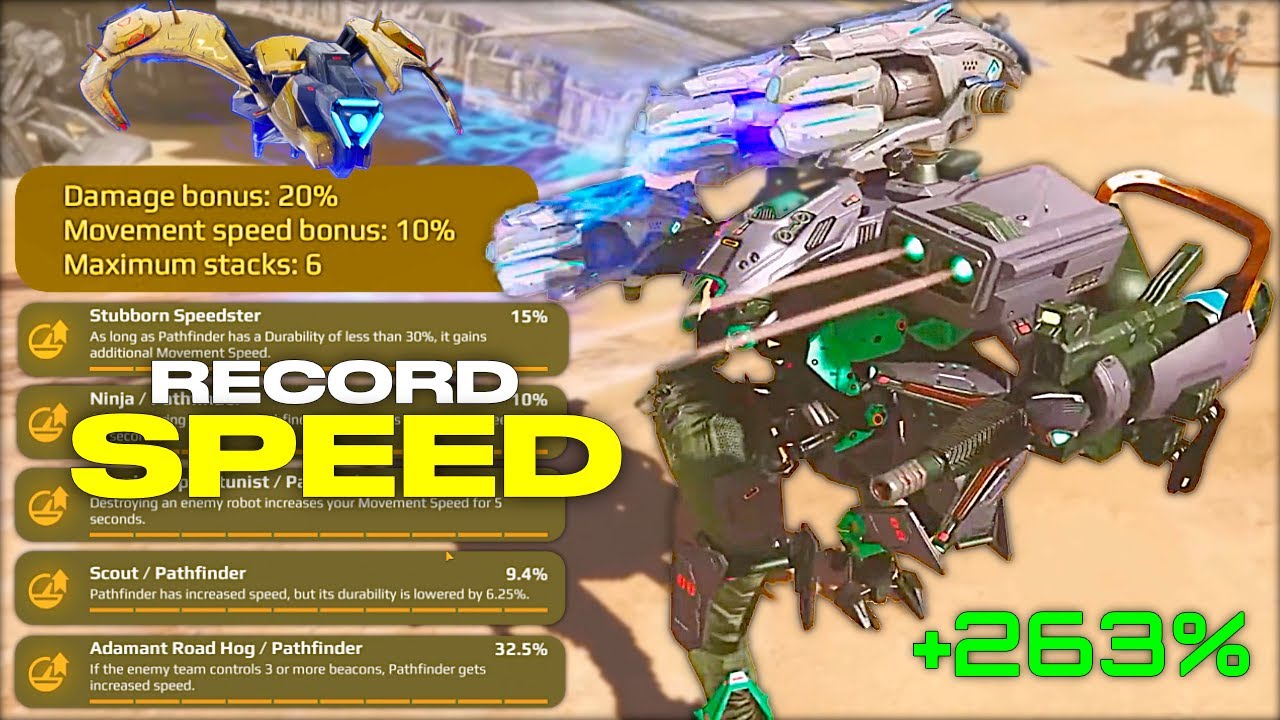 Speed Record Achieved&hellip; Every Speed BOOST With Pathfinder +263% Speed Insanity | War Robots
