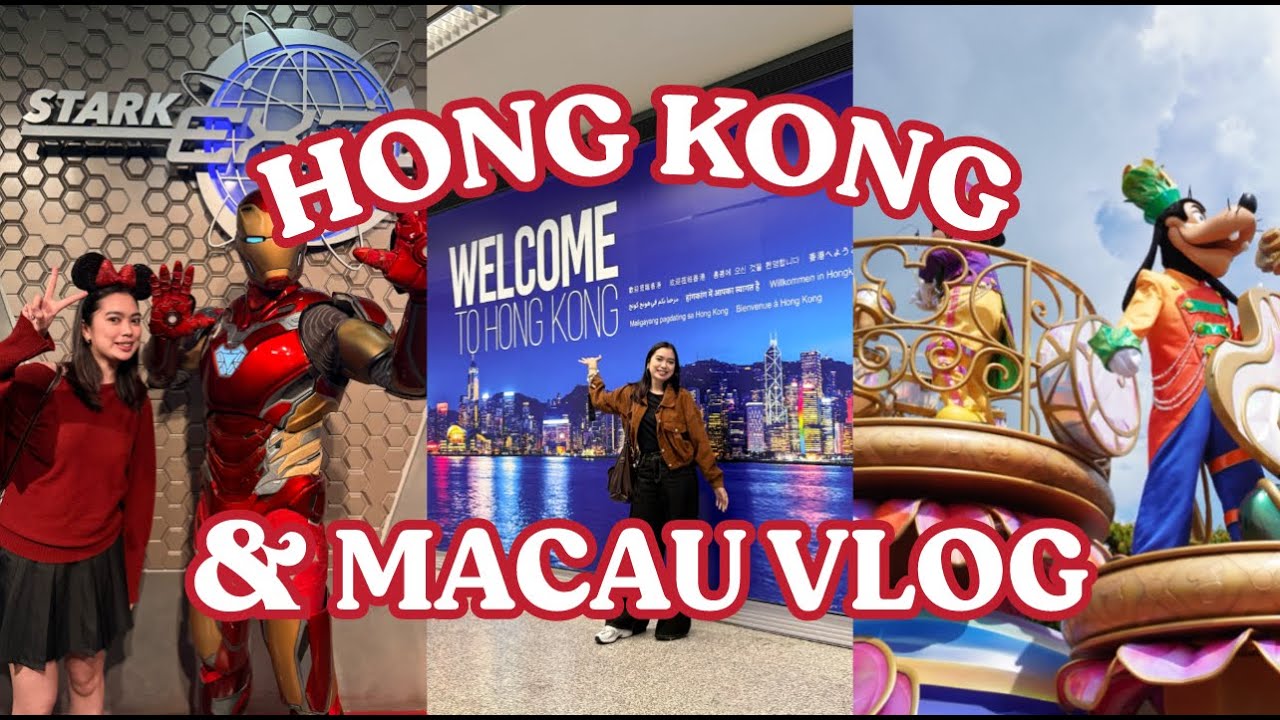 Hong Kong + Macau Vlog | We went to Disneyland 🫧🩷