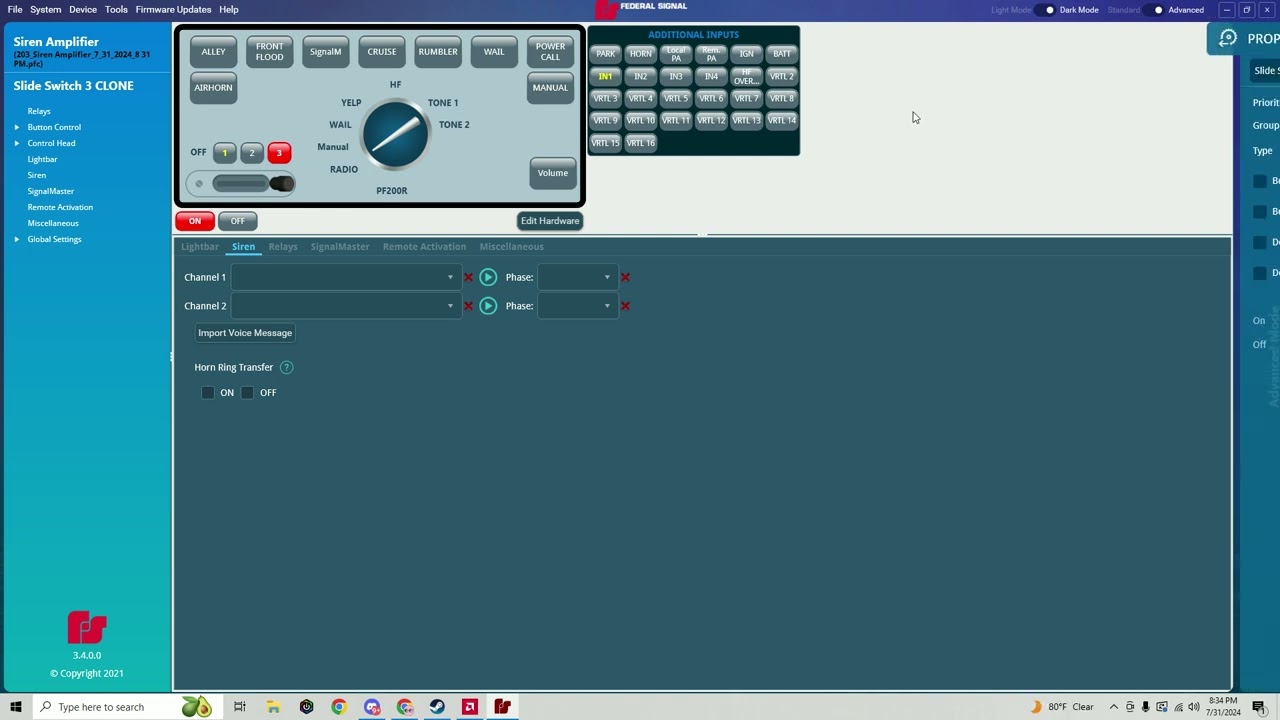 Siren tone Feature