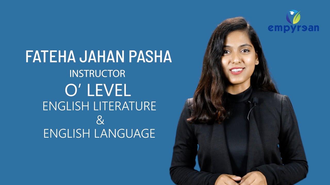 Fateha Jahan Pasha - O'Level English Literature & Language Teacher at EMPYREAN