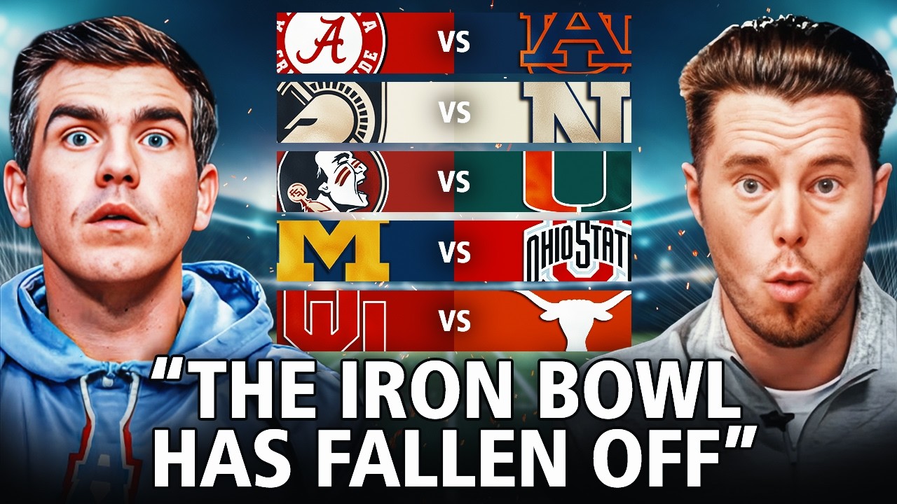 TOP-5 GREATEST College Football RIVALRIES
