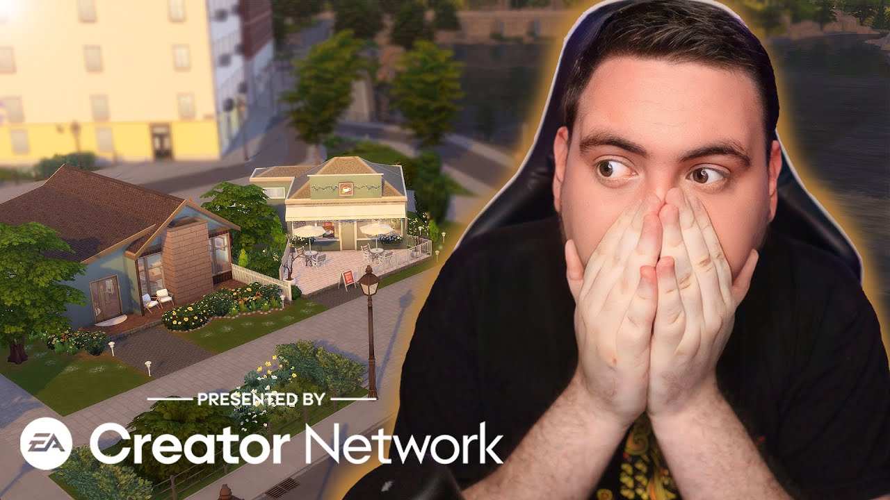 CONSTRUI UMA CASA COM CAFETERIA E FICOU LINDA! │ The Sims 4 │ SLOW BUILD