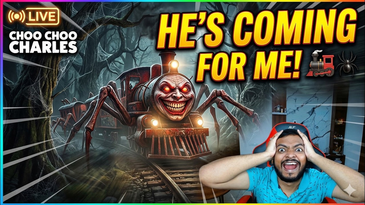 THIS SPIDER TRAIN WANTS TO EAT ME! 😭🚂 | Choo Choo Charles LIVE