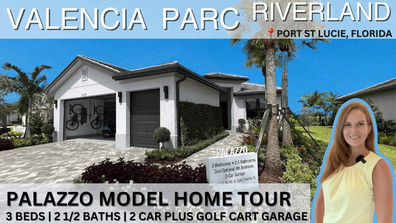 Palazzo Model with Golf Cart Garage | Valencia Parc Riverland GL Homes Port St Lucie FL