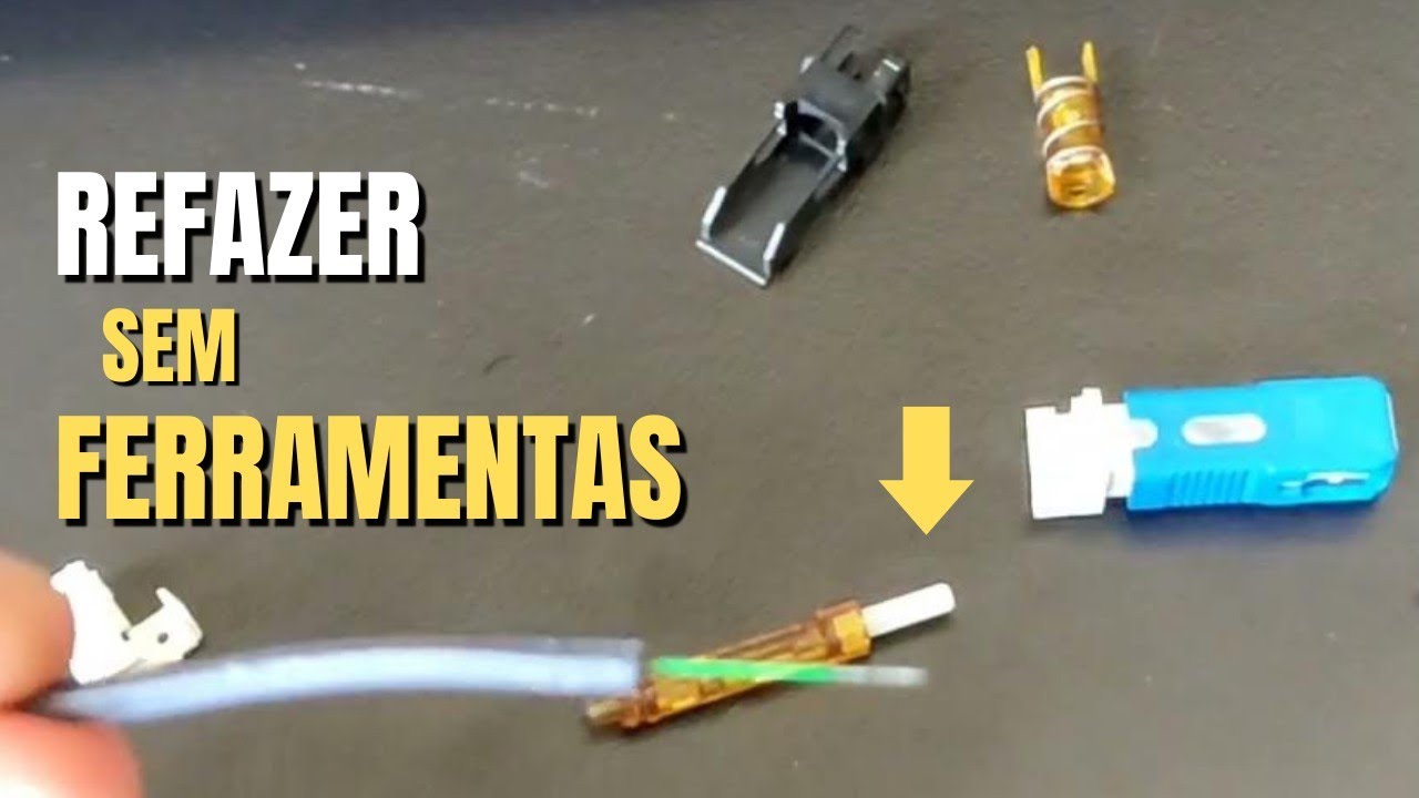 Como reaproveitar um conector de fibra óptica sem ferramentas