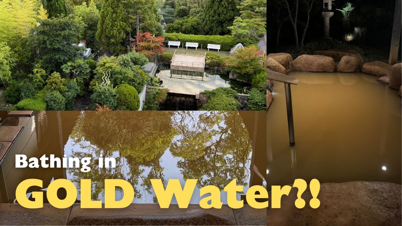 Experience Gold Hot Spring at Hyoe Koyokaku in Arima Onsen