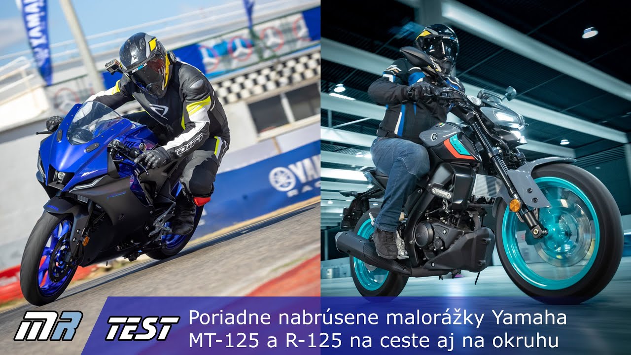 Otestovali sme poriadne nabrúsené malorážky Yamaha MT-125 a R-125 na ceste aj okruhu - motoride.sk
