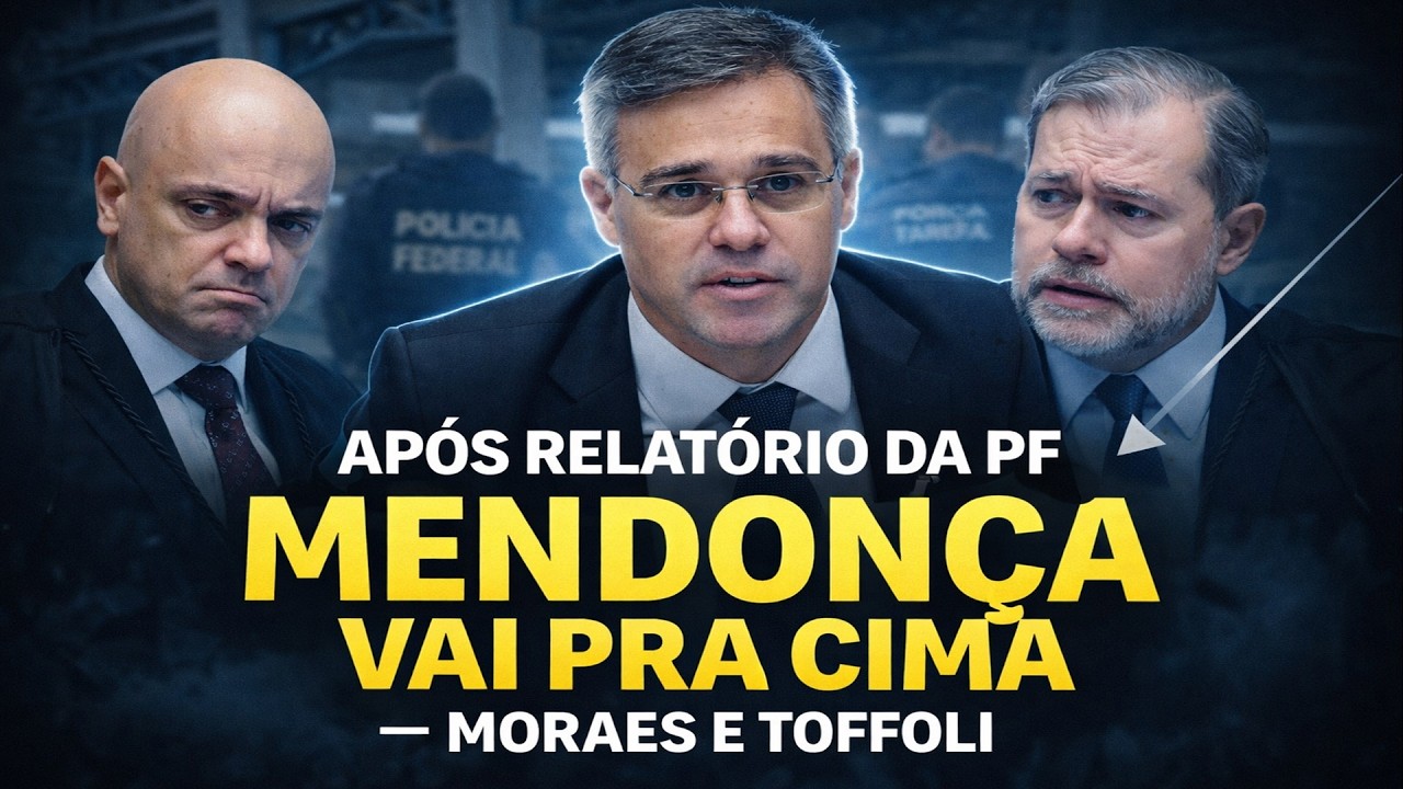URGENTE - APOS RECEBER RELATÓRIO DA PF - MENDONÇA DÁ ORDEM A PF
