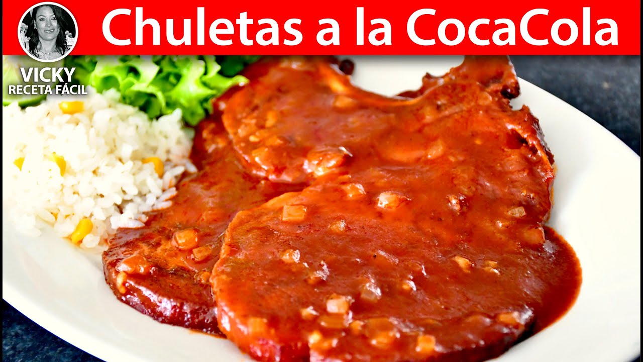 Chuletas a la Coca Cola | #VickyRecetaFacil