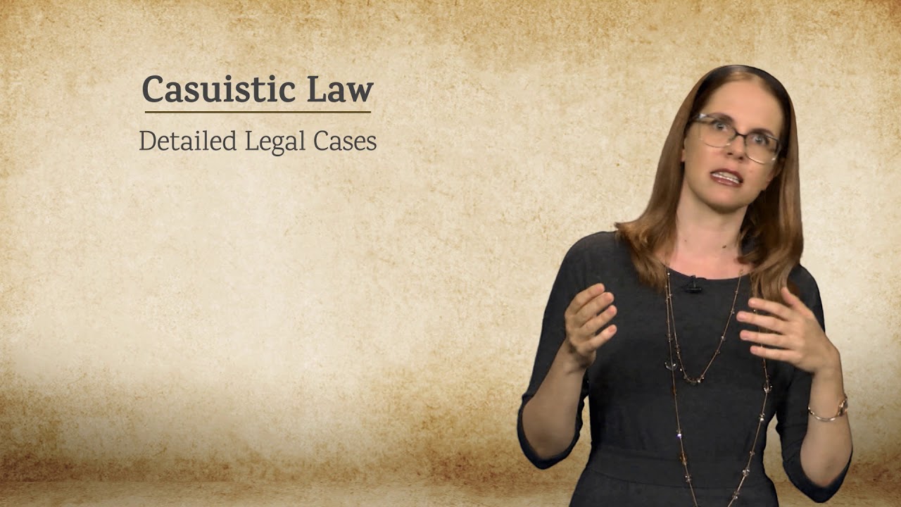 Lesson 7: Biblical Law Literature in Its Ancient Near Eastern Context, Part II | Lecture 1