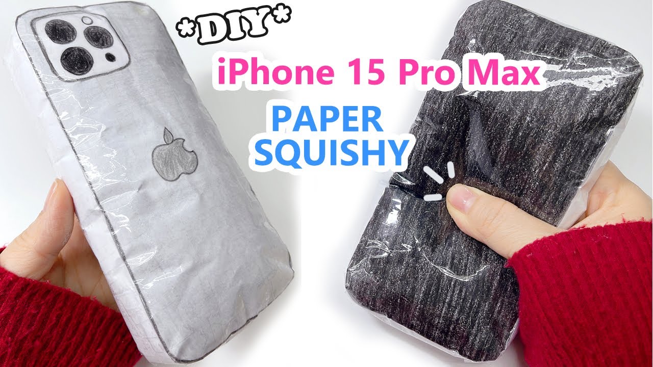 Làm Squishy iPhone 15 Pro Max bằng giấy/ Liam Channel DIY