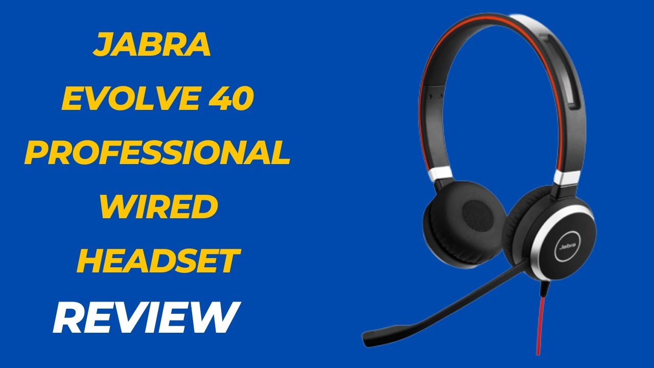 Jabra Evolve 40 Professional Wired Headset, Stereo, MS-Optimized &ndash; Telephone Headset Review