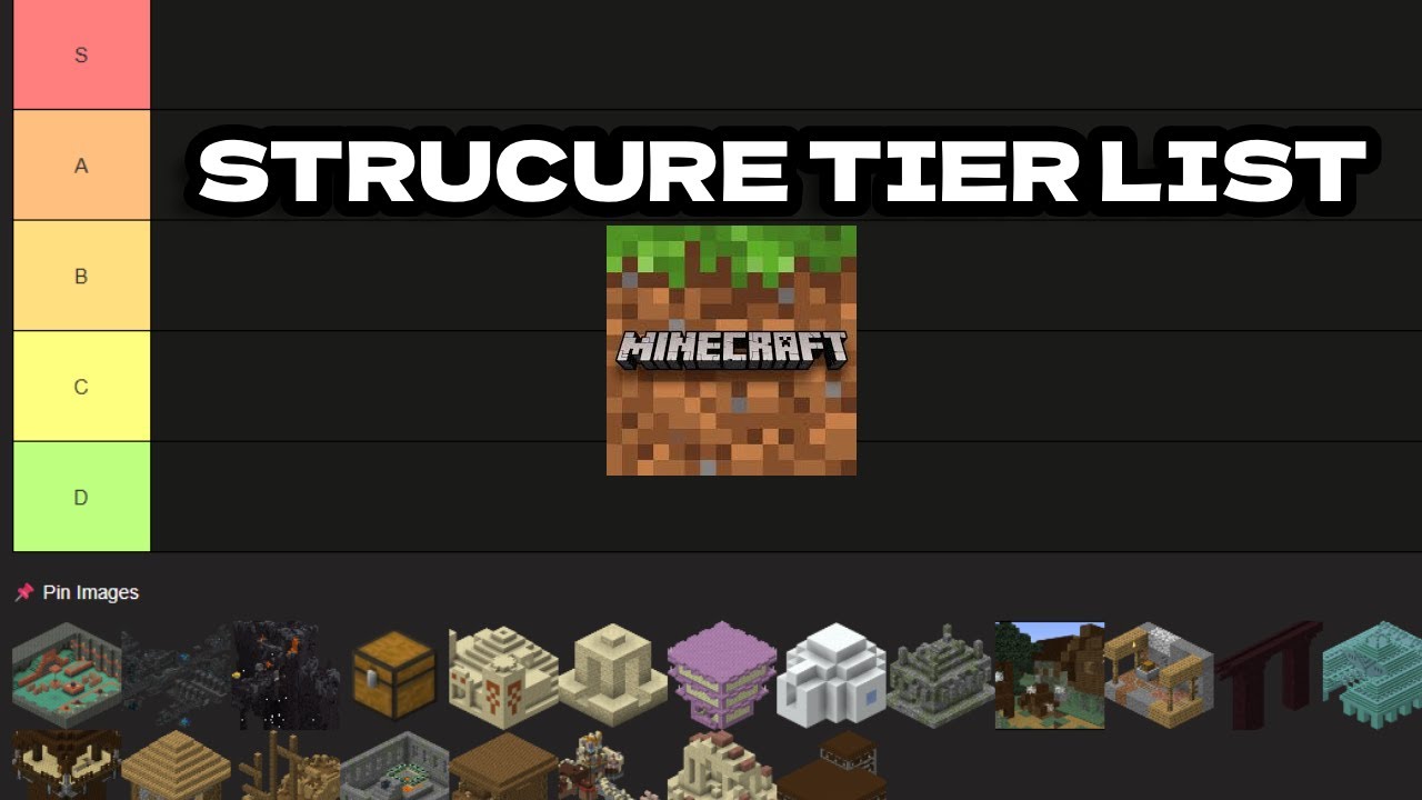 Minecraft Structure Tier List(A little outdated)