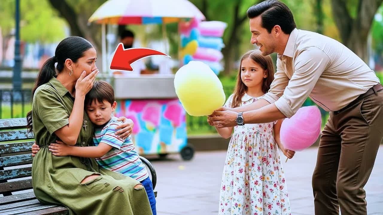 «PAPÀ, NON PUÒ COMPRARE UN ZUCCHERO FILATO PER SUO FIGLIO» — IL MILIONARIO COMMUOVE UNA MADRE SI