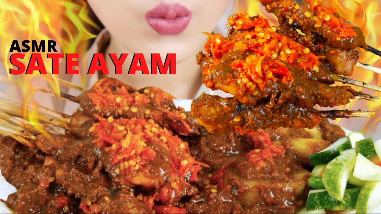 ASMR SATE AYAM BANJIR SAMBEL | 🔥🔥🔥EATING SOUNDS | ASMR INDONESIA | NO TALKING