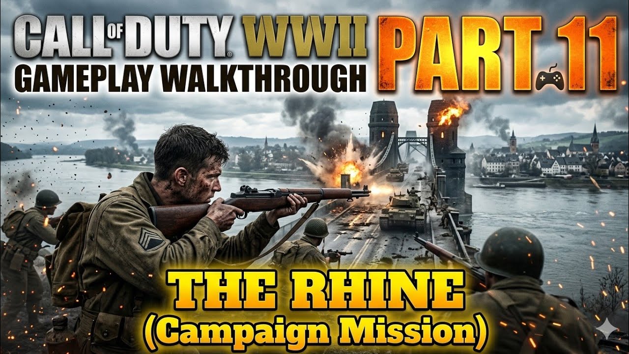 𝐂𝐚𝐥𝐥 𝐨𝐟 𝐃𝐮𝐭𝐲 𝐖𝐖𝟐 𝐆𝐚𝐦𝐞𝐩𝐥𝐚𝐲 𝐖𝐚𝐥𝐤𝐭𝐡𝐫𝐨𝐮𝐠𝐡 Part 11 - THE RHINE ( 𝐂𝐚𝐦𝐩𝐚𝐢𝐠𝐧 𝐌𝐢𝐬𝐬𝐢𝐨𝐧)