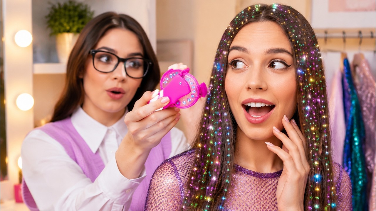 BRILJANTE HAARHACKS EN BEAUTYTRENDS || Van nerd tot populair | Coole haarmake-overtips door 123 GO!