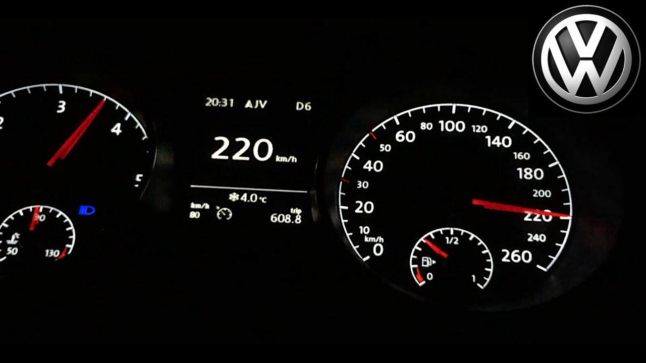 2016 VW Golf VII Alltrack Variant 2.0 TDI 135 kW DSG | 0-220 km/h - acceleration |167|