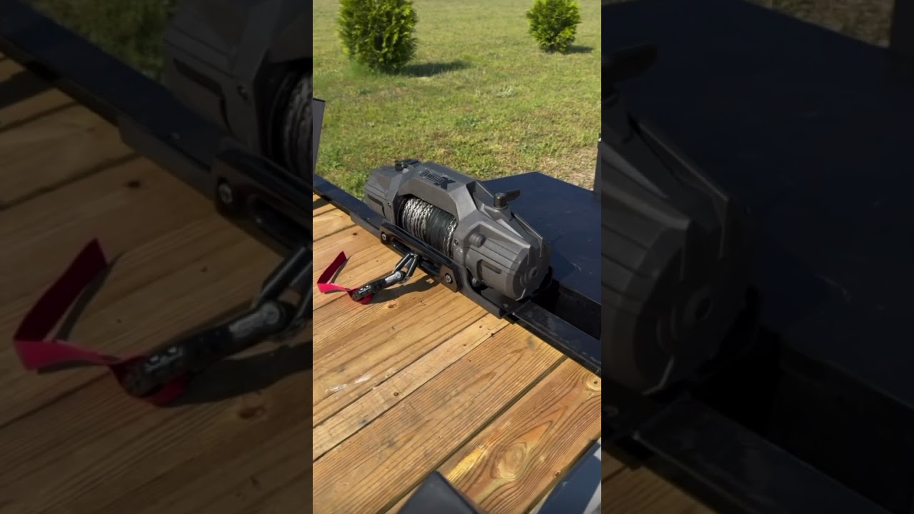 Here&rsquo;s how we mounted this traveler 10,000lb winch. #winch #trailer #welding