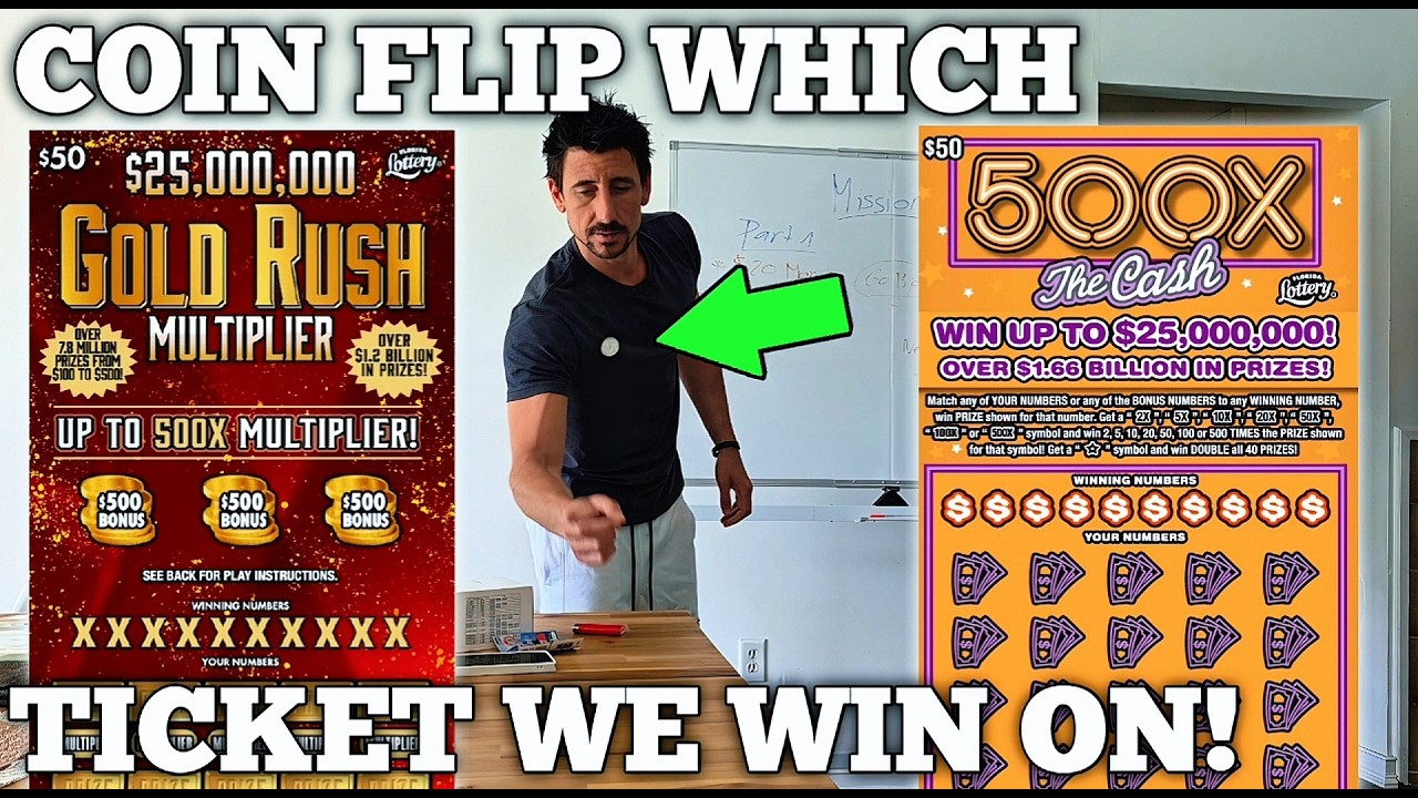 Подбрасывание монеты: какой билет за 50 долларов мы выиграем? 🤑 | Scratch Life 🚀