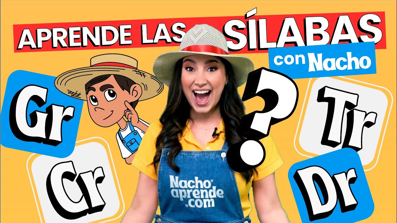 GR, DR, CR y TR: Aprende a Leer y Escribir con Nacho | Abecedario Para Niños