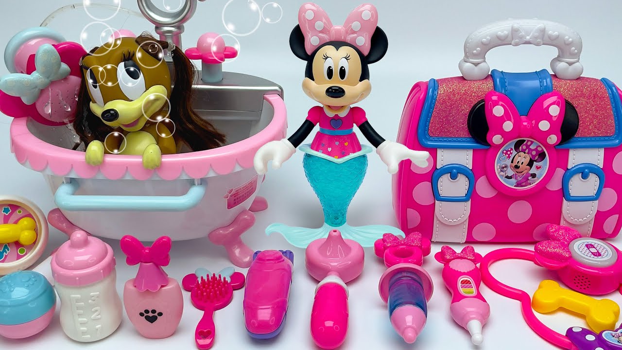 Minnie Mouse 2025🎀 Set Unboxing del maquillaje rosa de Minnie, colección de juguetes Disney