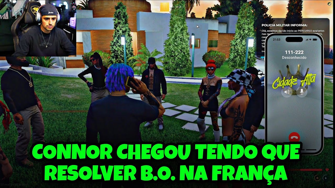 CONNOR CHEGOU PRA RESOLVER O B.O. NA FRANÇA E FOI BUSCAR SEU CARRO - GTA RP