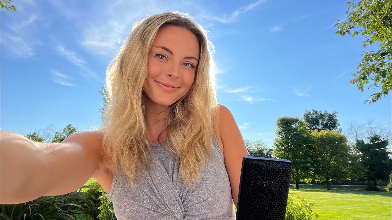 ASMR OUTSIDE | Relaxing Nature Ambiance | Rustling Wind & Leaves
