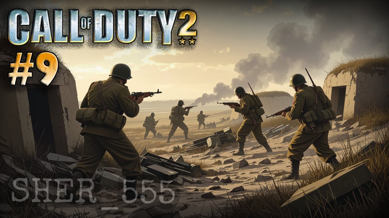 Call of Duty 2 (2005) #9 ► NORMANDIYAga sayoxat ► Bunkerlarni bosib oldik ► O'zbekcha LET'S PLAY
