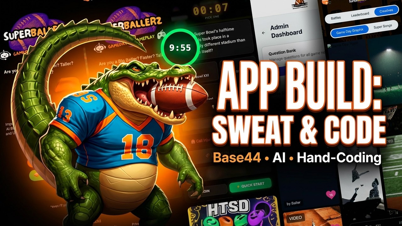 SuperBallerz! A SuperBoring Walk-thru. Built w/ base44(blood), Canva(sweat), & Hand-coding(tears).