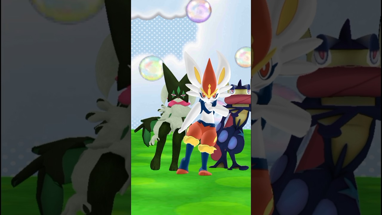 MMD pokemon Meowscarada,Cinderace & Greninja Terbayang-bayang kamu
