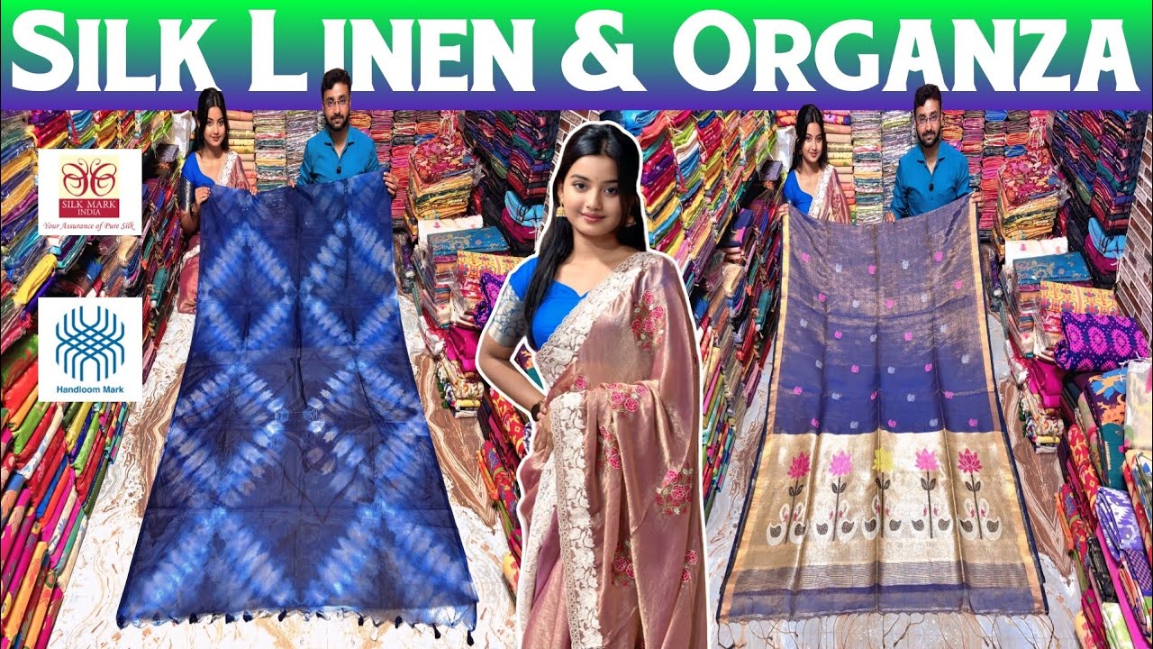Pure Matka/Organza/Bhagalpuri Silk/Silk Linen/Resham Kota/Pure Muslin/Tussar Silk/Tant Cotton Saree|