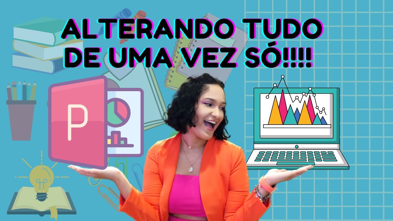 COMO ALTERAR TODOS OS SLIDES DE UMA VEZ - Como alterar a fonte de todos os slides | Thaís Magalhães
