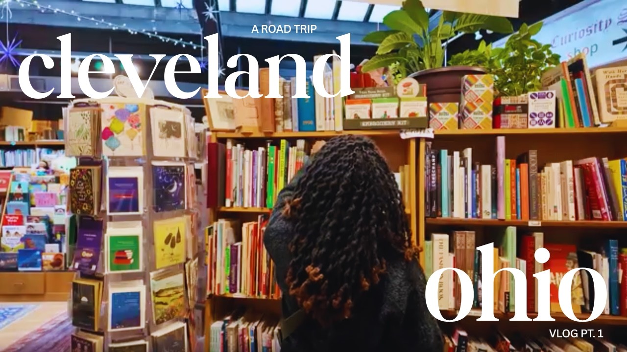 VLOG | Road Trip to Ohio | airbnb tour, reflecting on joy, bookstores, family game night