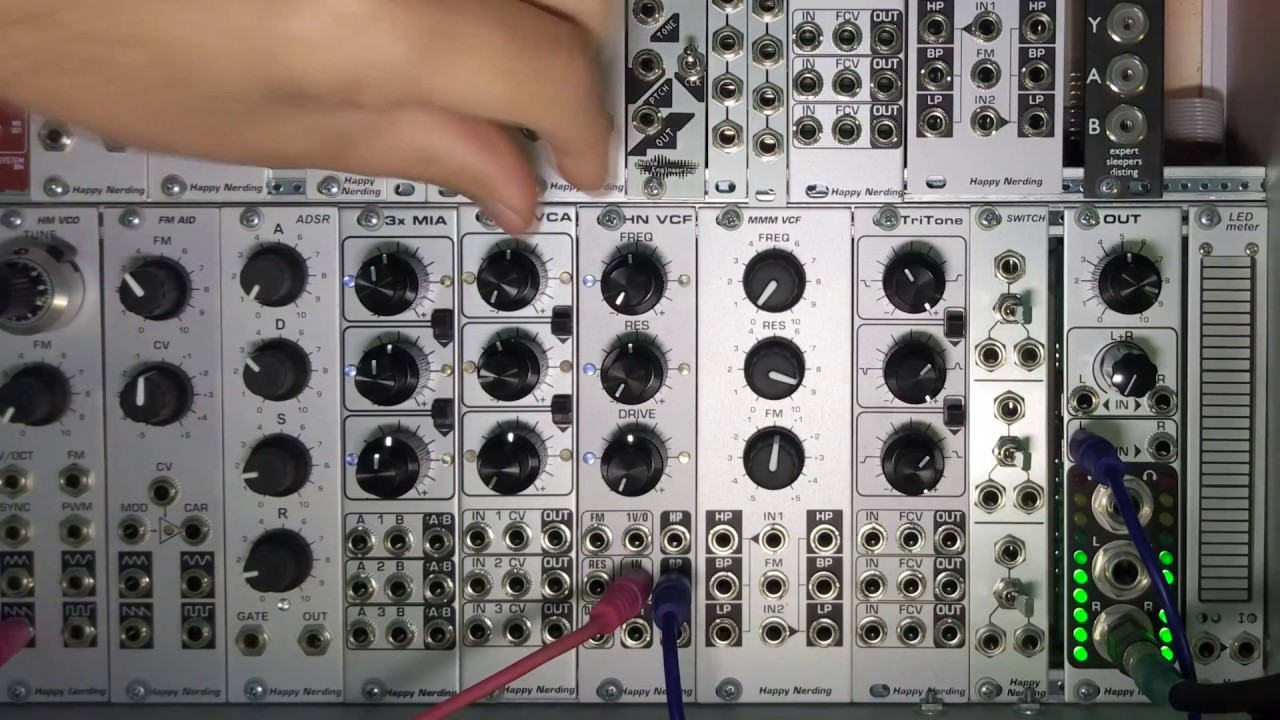 HN VCF all filter modes manual frequency sweeps