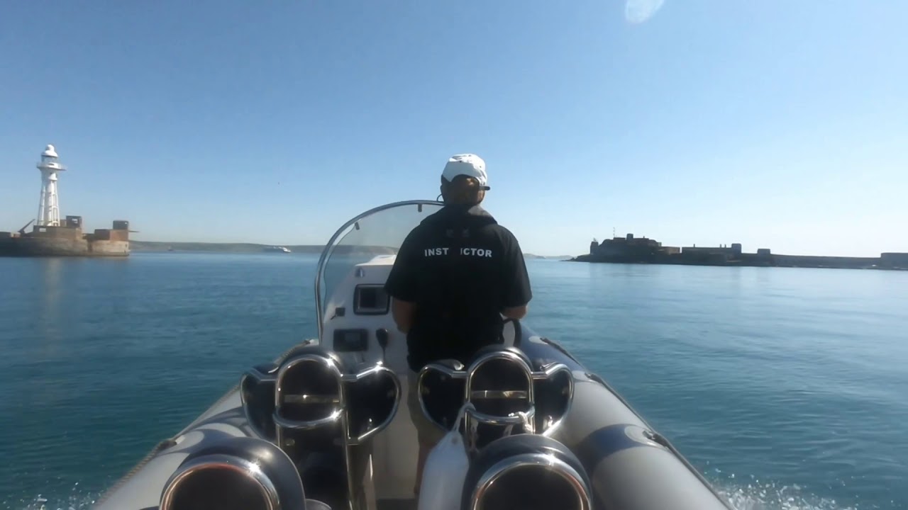 Ribcraft 585 in action from Portland Harbour