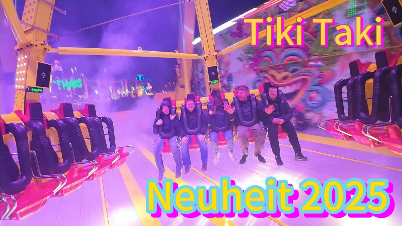 Neu | KMG XXL Schaukel: Tiki Taki - Paulsen (Onride) | Hamburger Winterdom 2025 | 4K Night POW 
