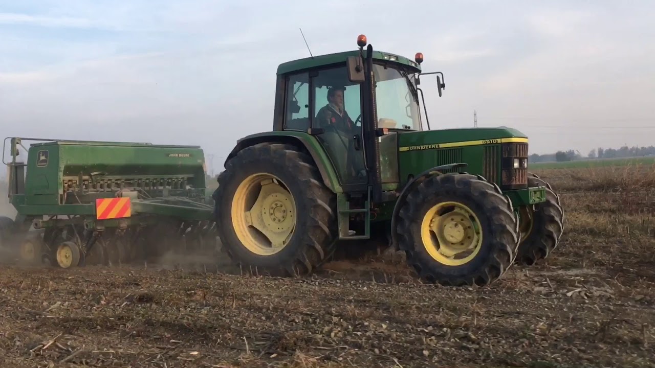 Semina su sodo. John deere 6410 + 752
