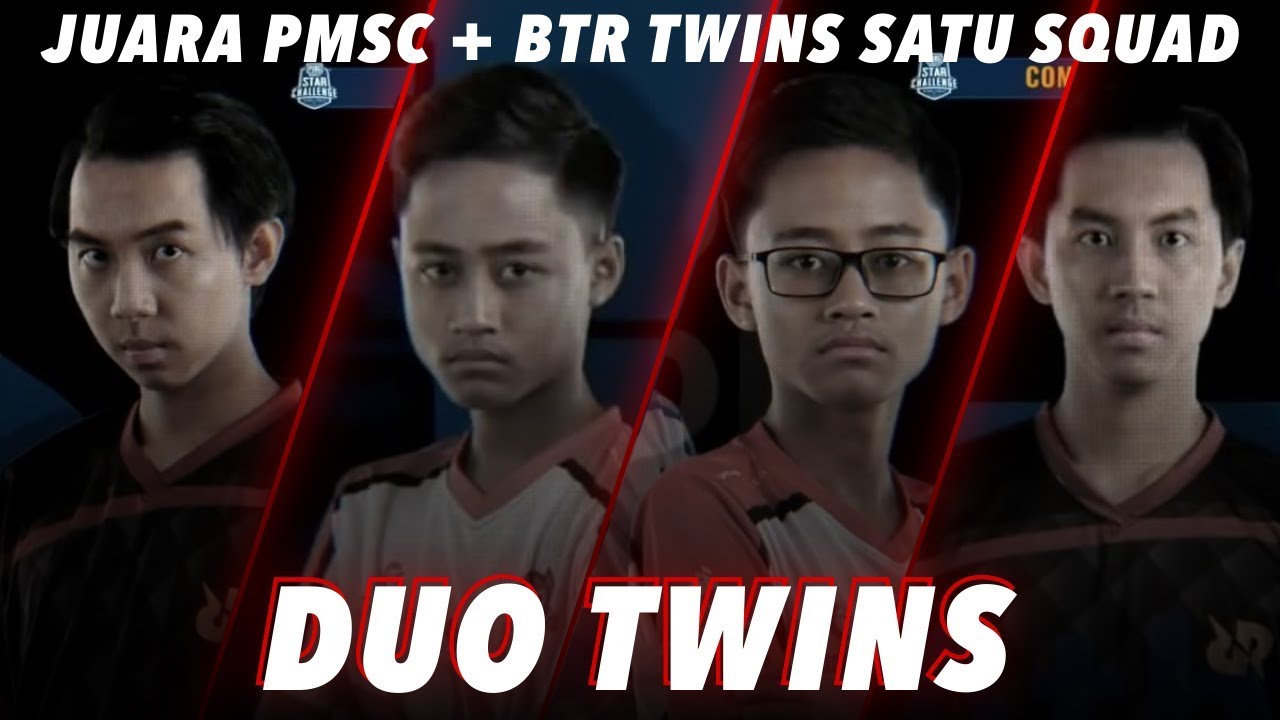 BTR TWINS + RRQ ATHENA TWINS - PUBGM Indonesia
