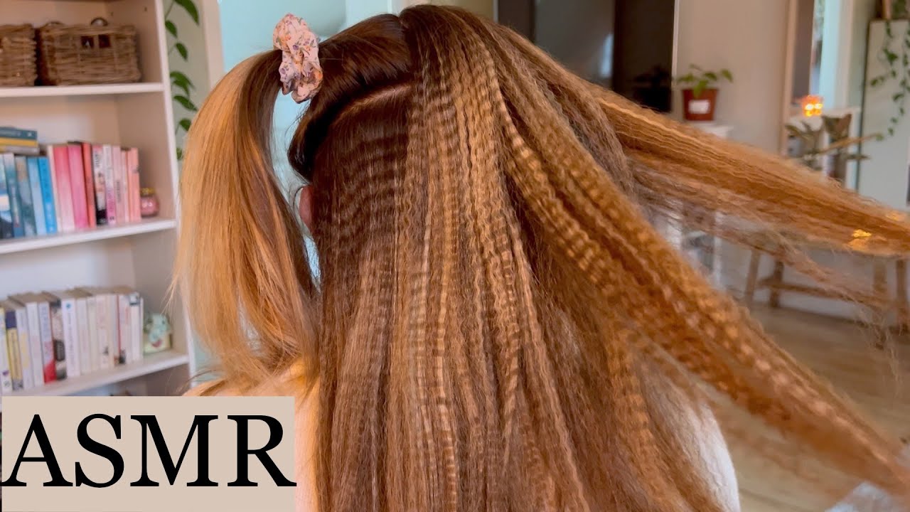 ASMR | SATISFYING HAIR CRIMPING *clicking/crunching sounds* (hair styling, no talking)