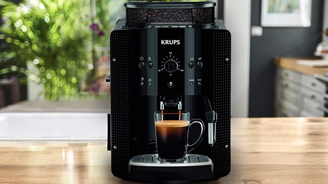 Krups EA8108 Roma - Cafetera Superautom&aacute;tica, 15 bares, molinillo de caf&eacute; c&oacute;nico de metal