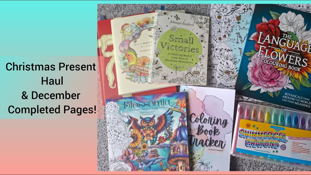 Покупки рождественских раскрасок для взрослых и завершенные страницы декабря 2025 года!