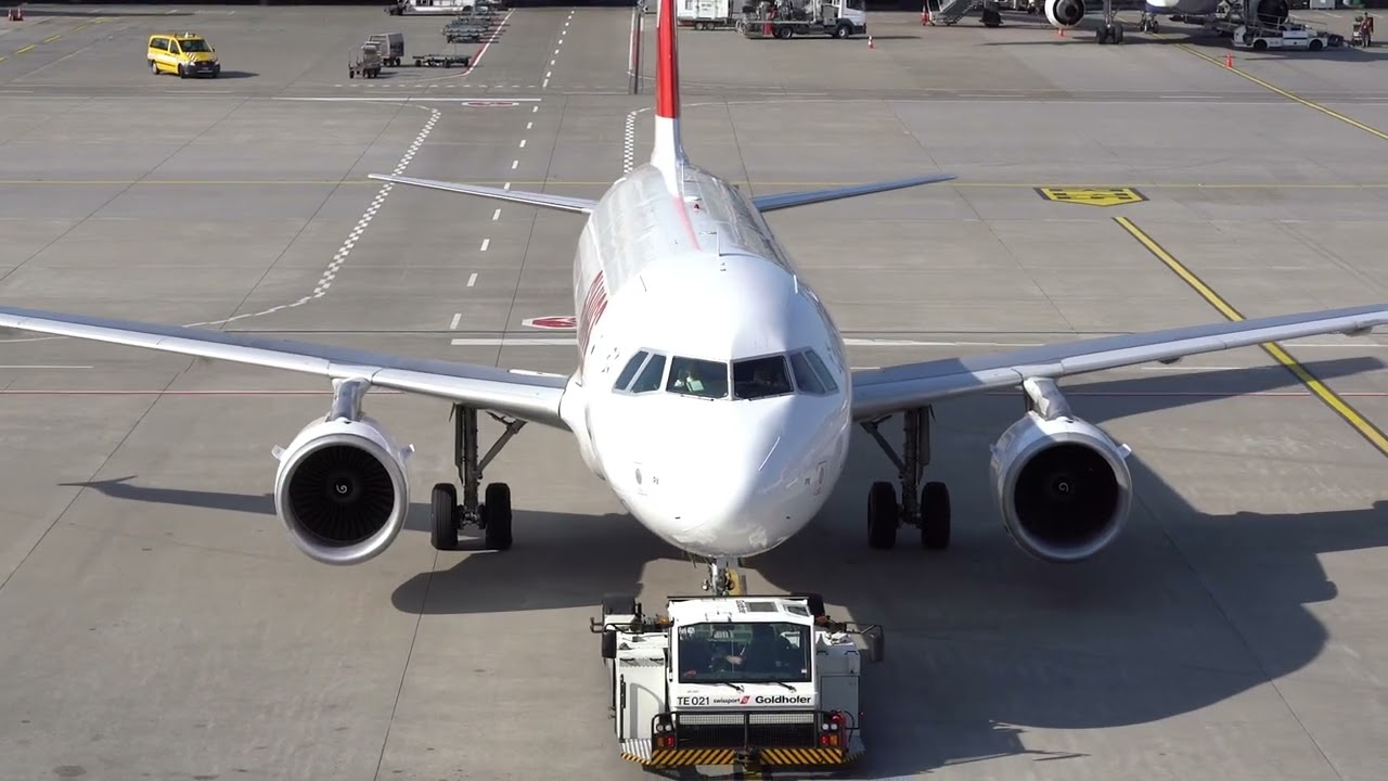 Zurich Airport observation deck air traffic April 23rd 2018.