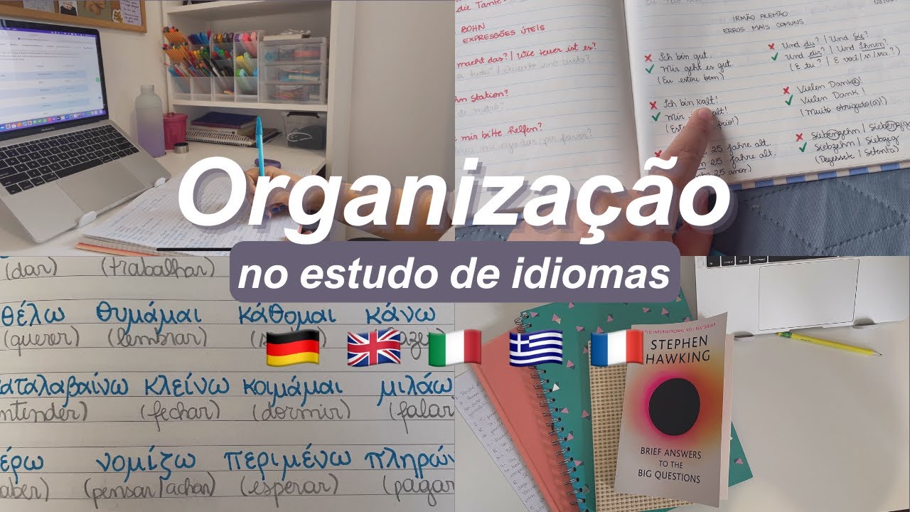 Como se organizar para estudar vários idiomas