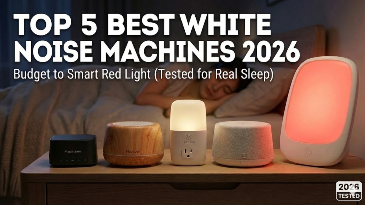 Top 5 Best White Noise Machines 2026 – Budget to Smart Red Light (Tested for Real Sleep)