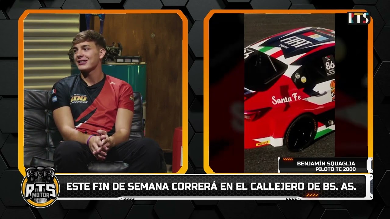BENJAMÍN SQUAGLIA EN RTS MOTOR | El santafesino arranca la temporada de TC2000