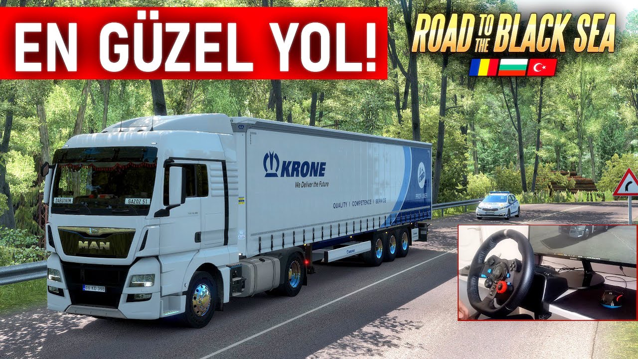 EN GÜZEL YOL! (Bulgaristan) - Road to The Black Sea DLC - ETS 2 (Türkiye-Trakya DLC'si) G29