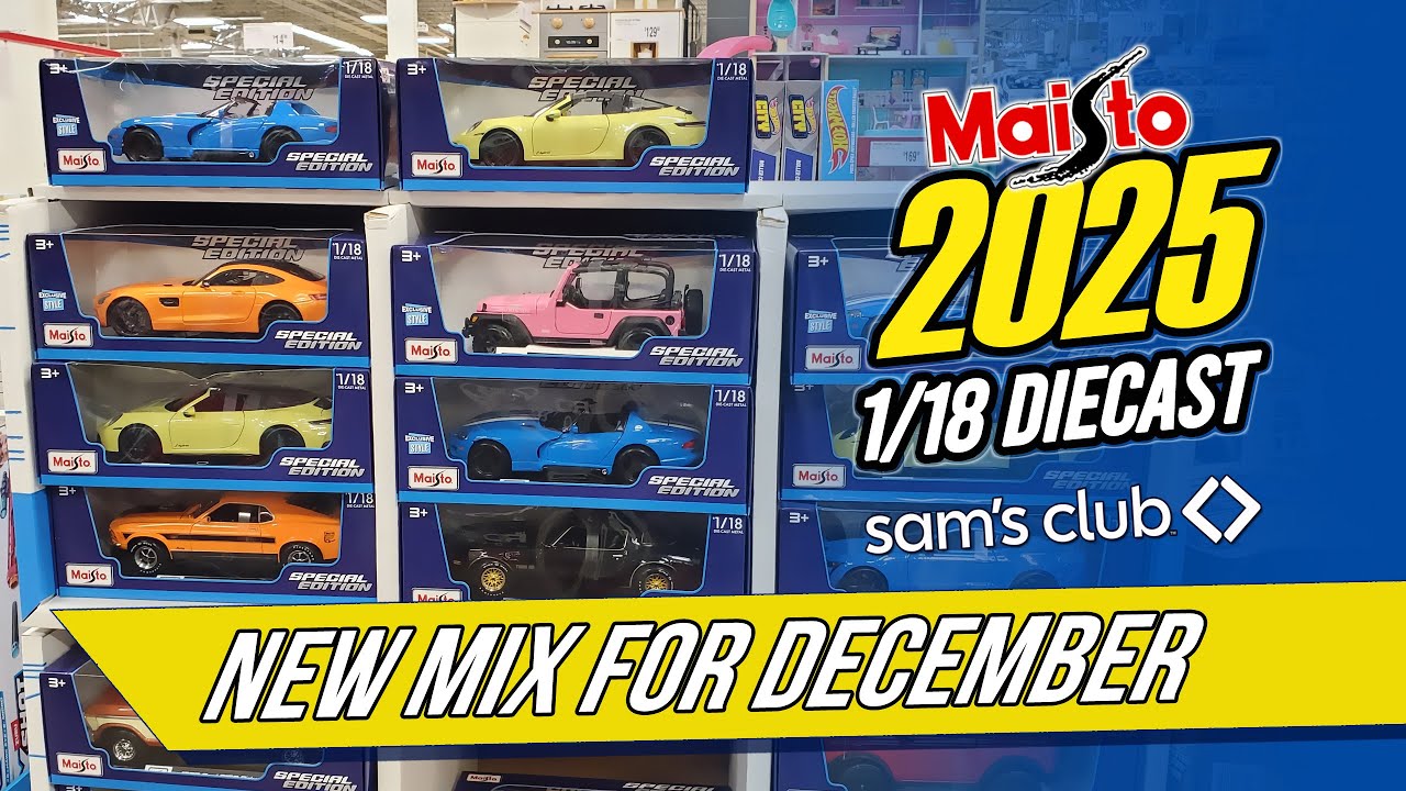 Новый декабрьский микс Maisto 2025 в Sam's Club!!