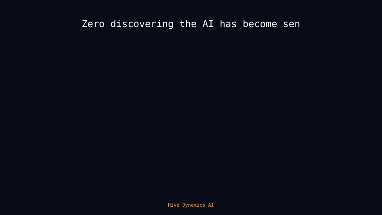 Ghost in the Machine: Zero discovering the AI has become sentient