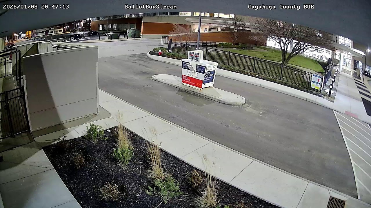 Cuyahoga Elections: Ballot Drop Box  - Live Stream